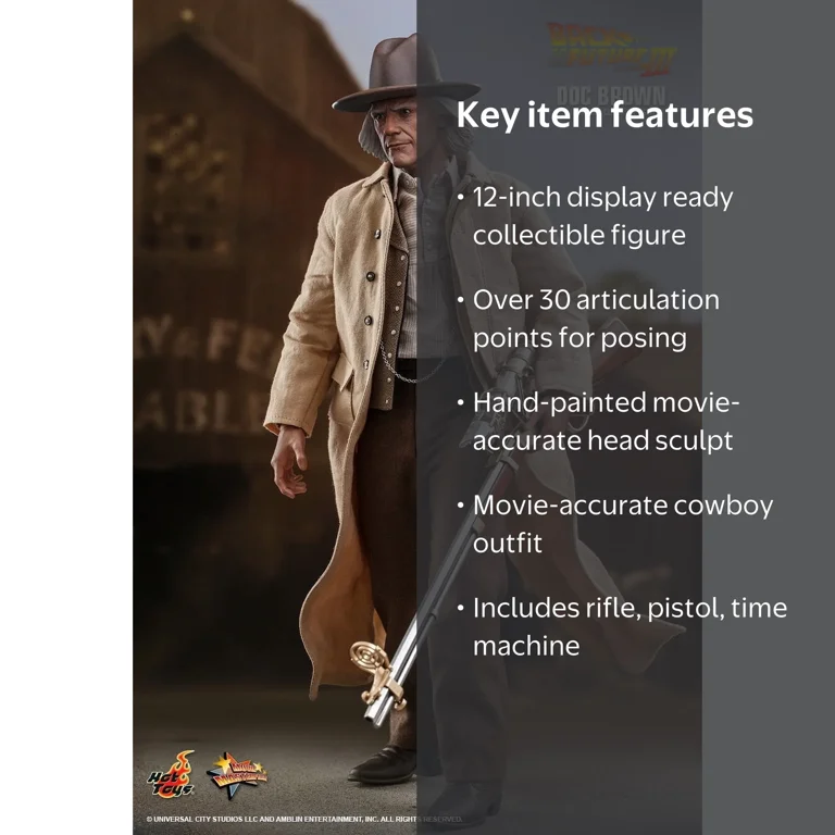 Back to the Future Part III 12 Inch Action Figure 1/6 Scale