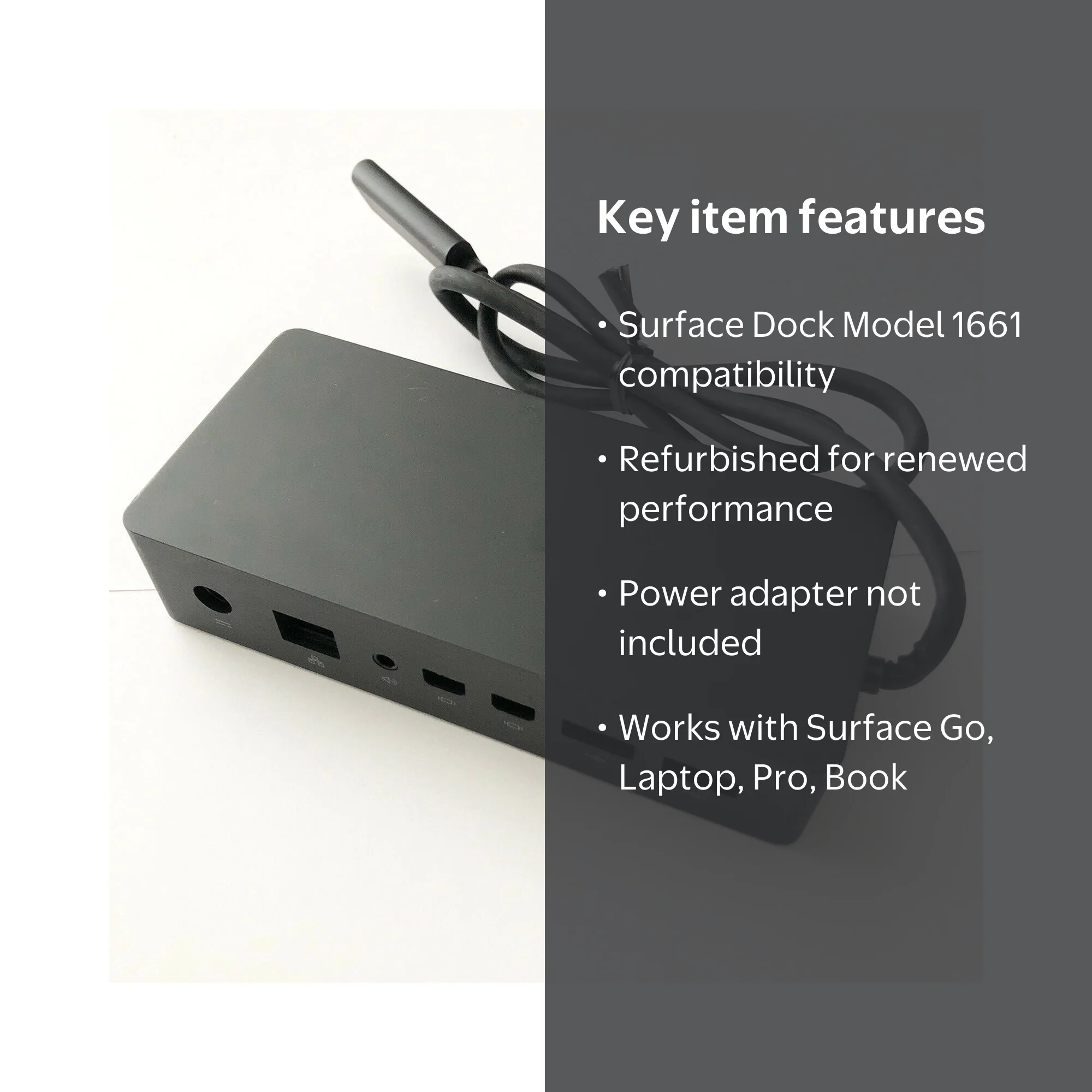 Microsoft Surface Model 1661 Docking Station - DOCK ONLY - NO