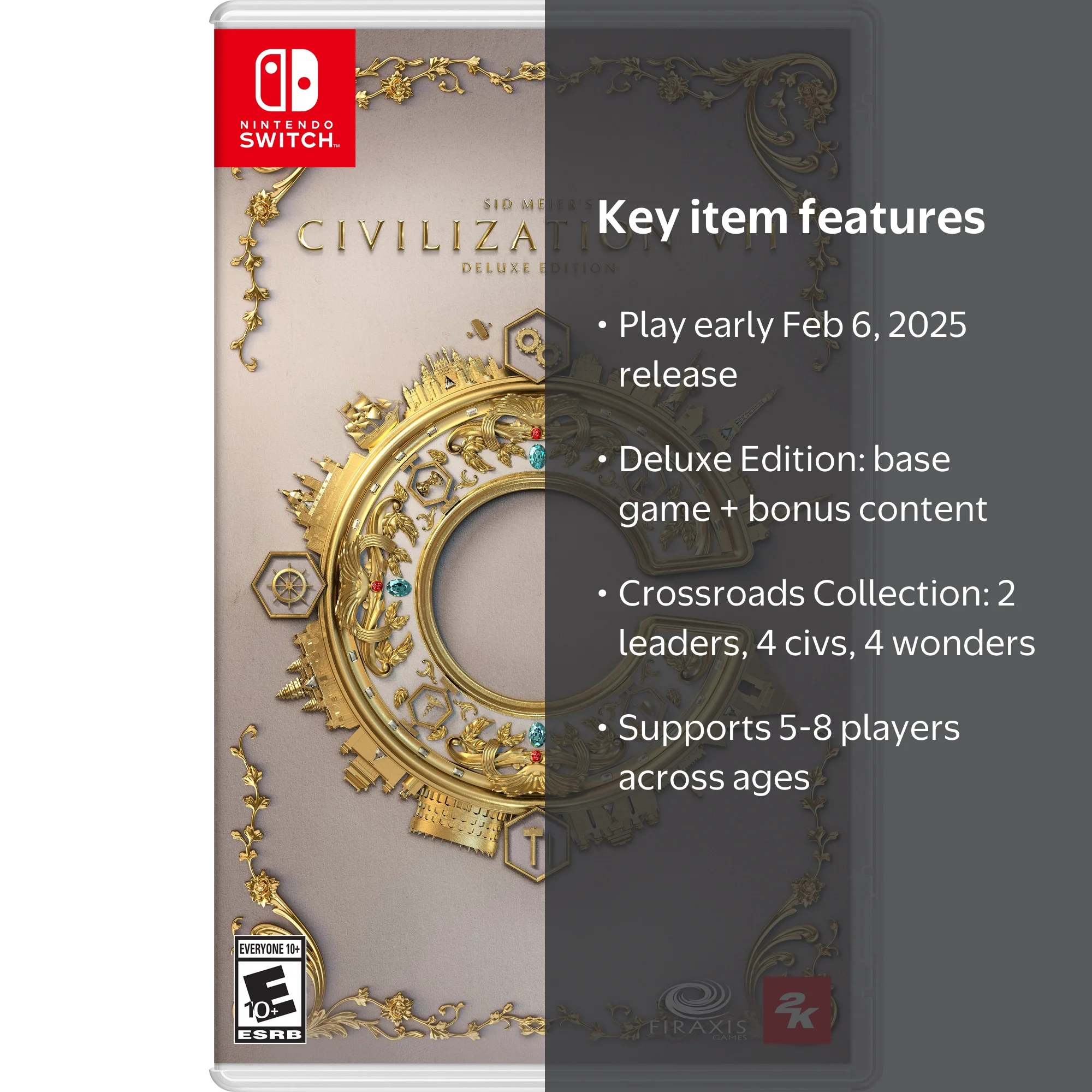 Sid Meier'S Civilization VII Deluxe Edition Physical Video Games