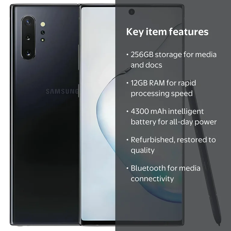 Restored Samsung Galaxy Note 10 Plus N975U 256GB AT&T Locked