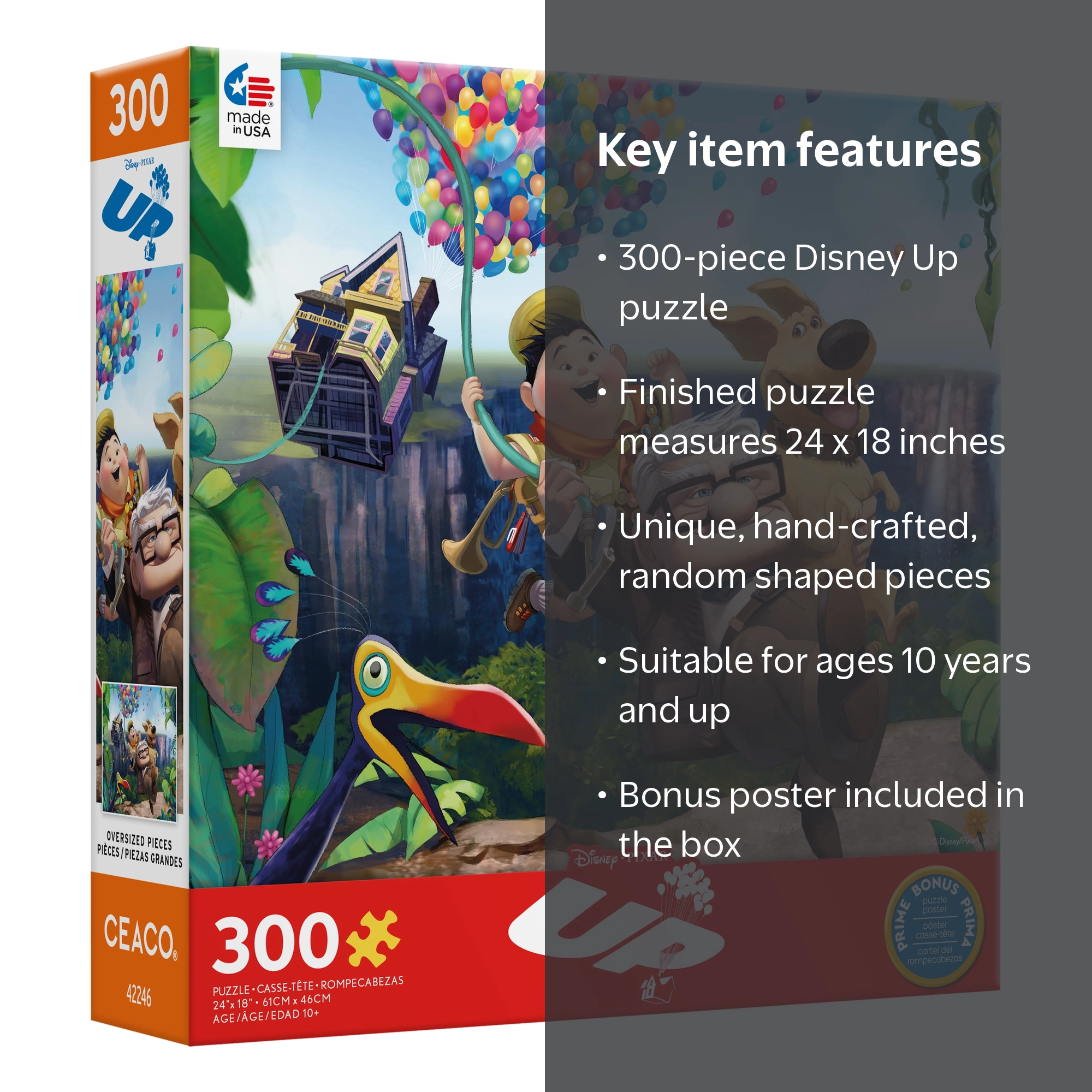 Ceaco 300-Piece Disney Up Interlocking Jigsaw Puzzle - Walmart.com