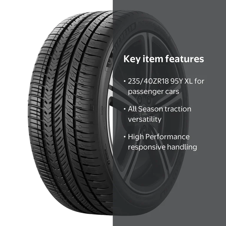 Michelin Pilot Sport All Season 4 235/40ZR18 95Y XL Tire - Walmart.com