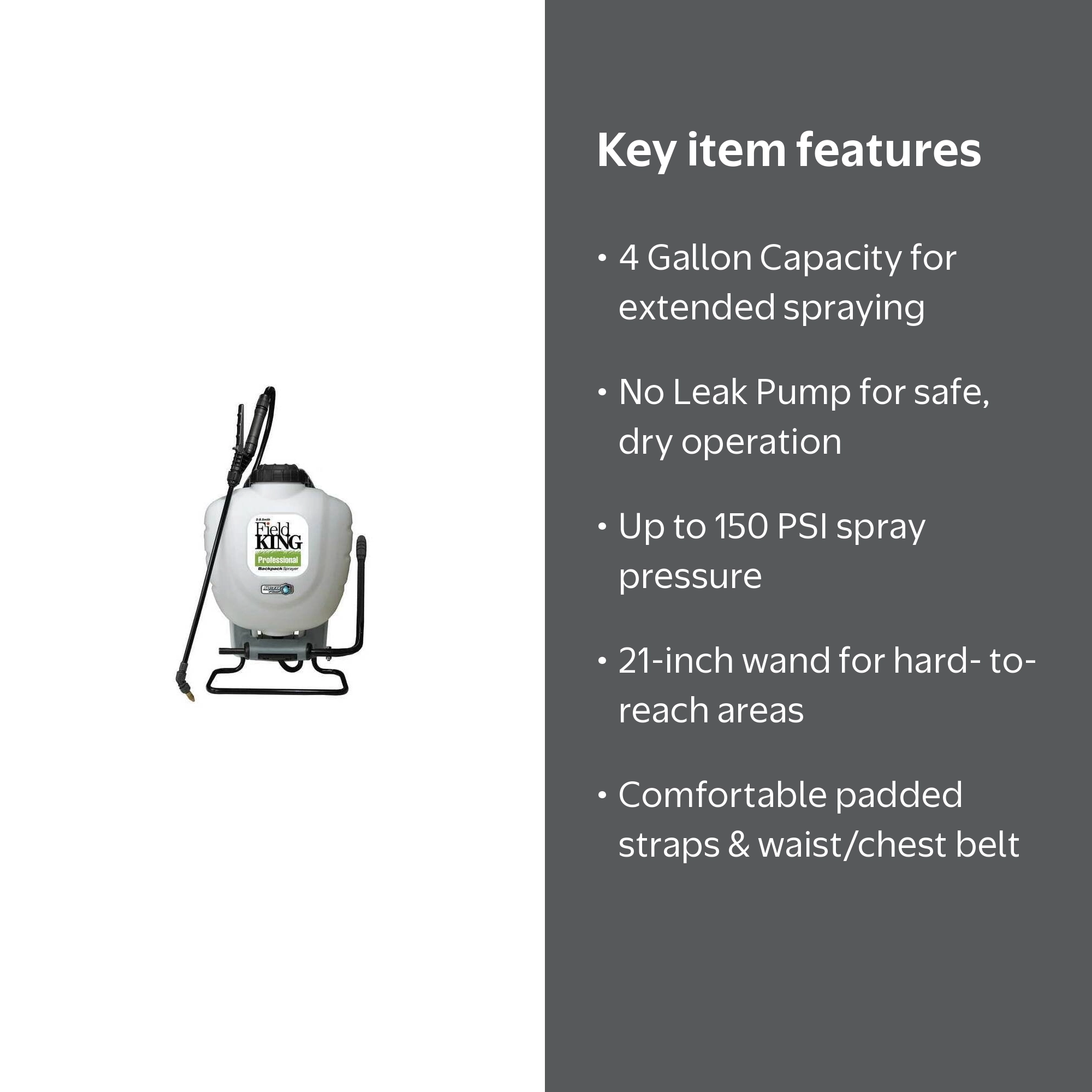 Field King Professional No Leak 4 Gallon Pesticide Sprayer Pump