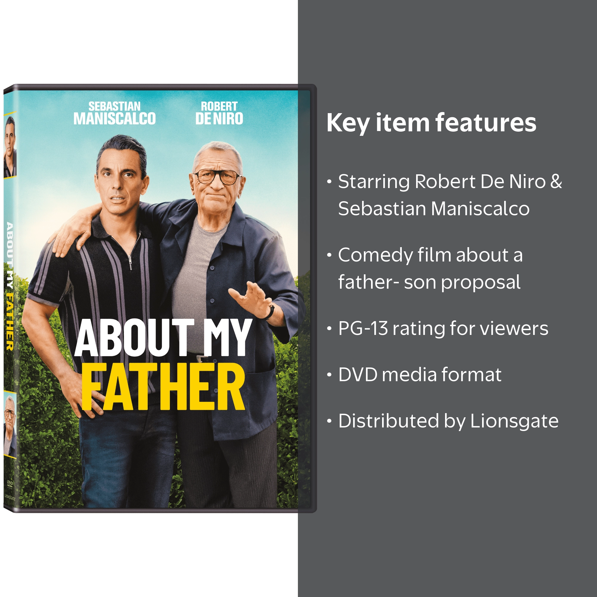 Lionsgate About My Father (DVD) PG-13 Starring Robert De Niro