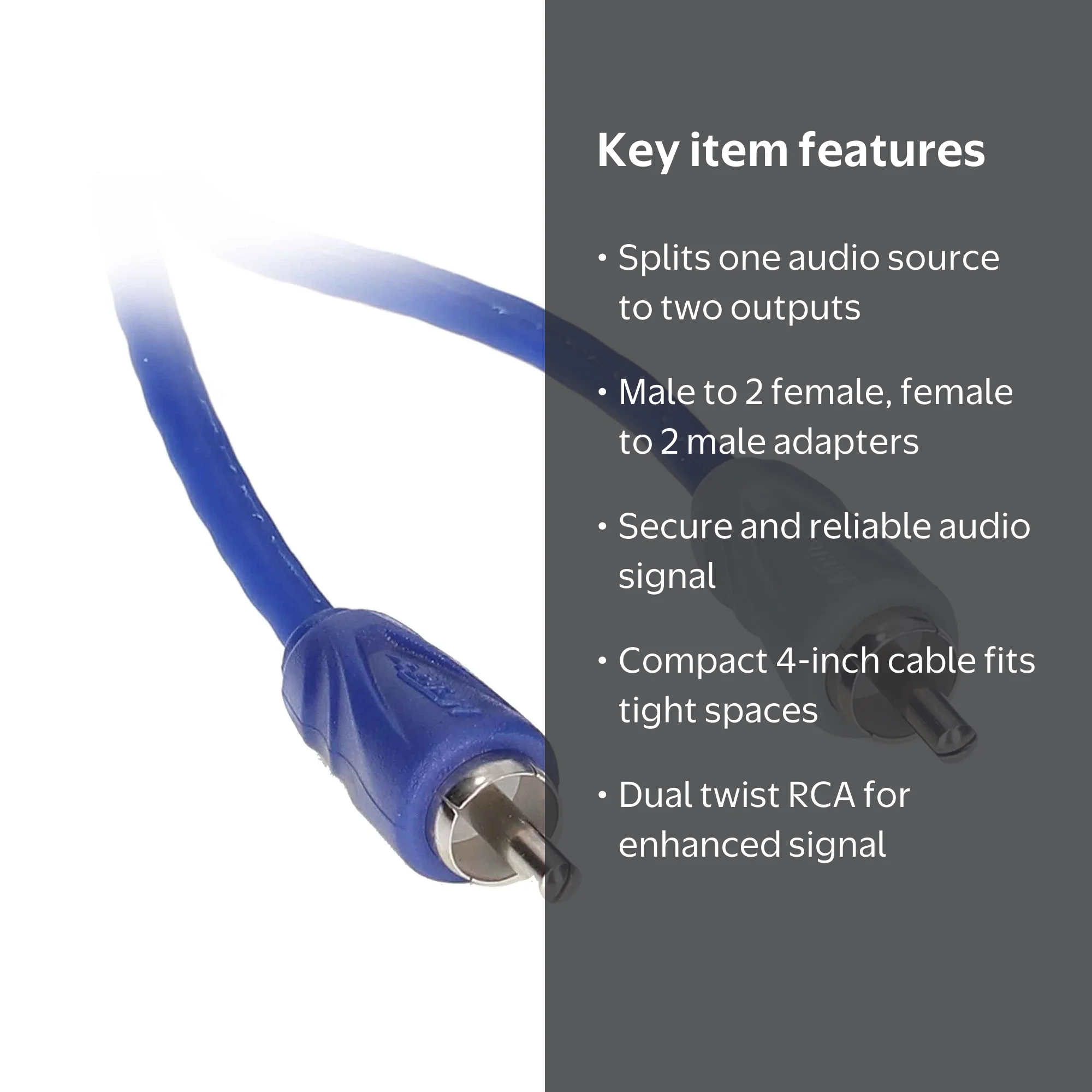 Metra WM-RCAY Dual Twist RCA Y-Adapter Set New - Walmart.com