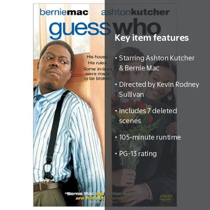 Guess Who (DVD), Comedy, Sony Pictures, PG-13, 2005, 105 min