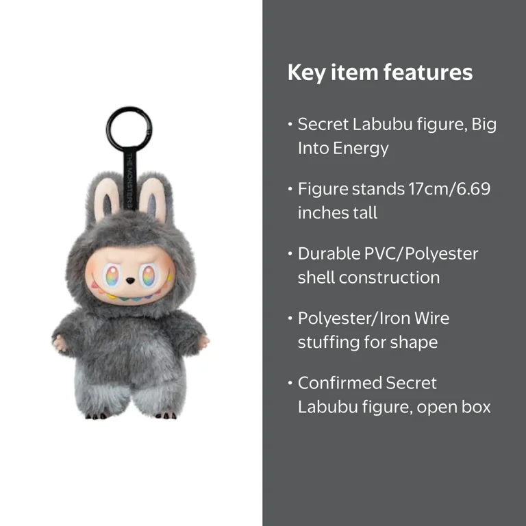 Pop Mart The Monsters (Labubu) V3 Big Into Energy Vinyl Plush