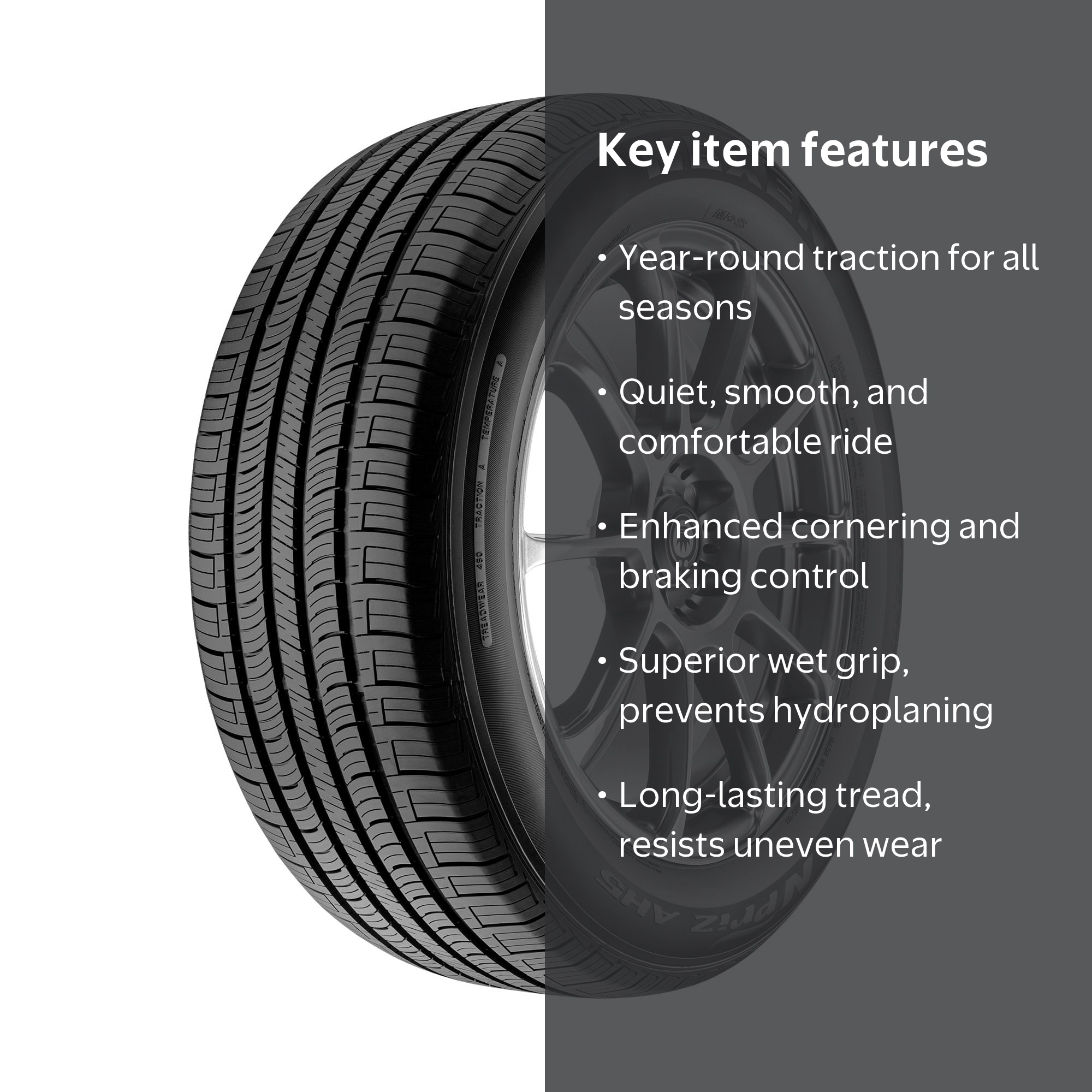 Nexen NPriz AH5 225/70-15 - All-Season Passenger Tire - Walmart.com