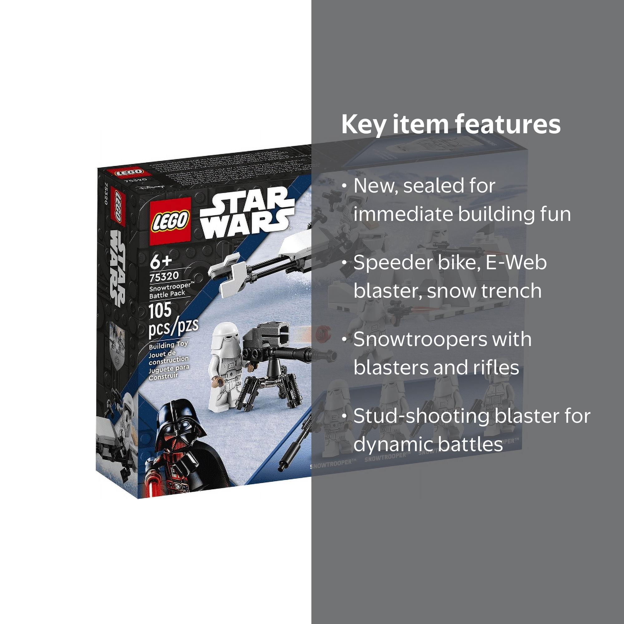 LEGO Star Wars Snowtrooper Battle Pack 75320 with Hoth Speeder