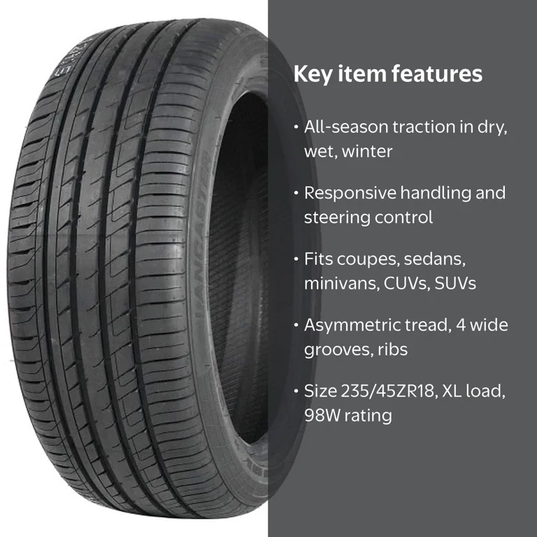 Lancaster, All Season Passenger Tire, 235/45ZR18 98W XL, Black