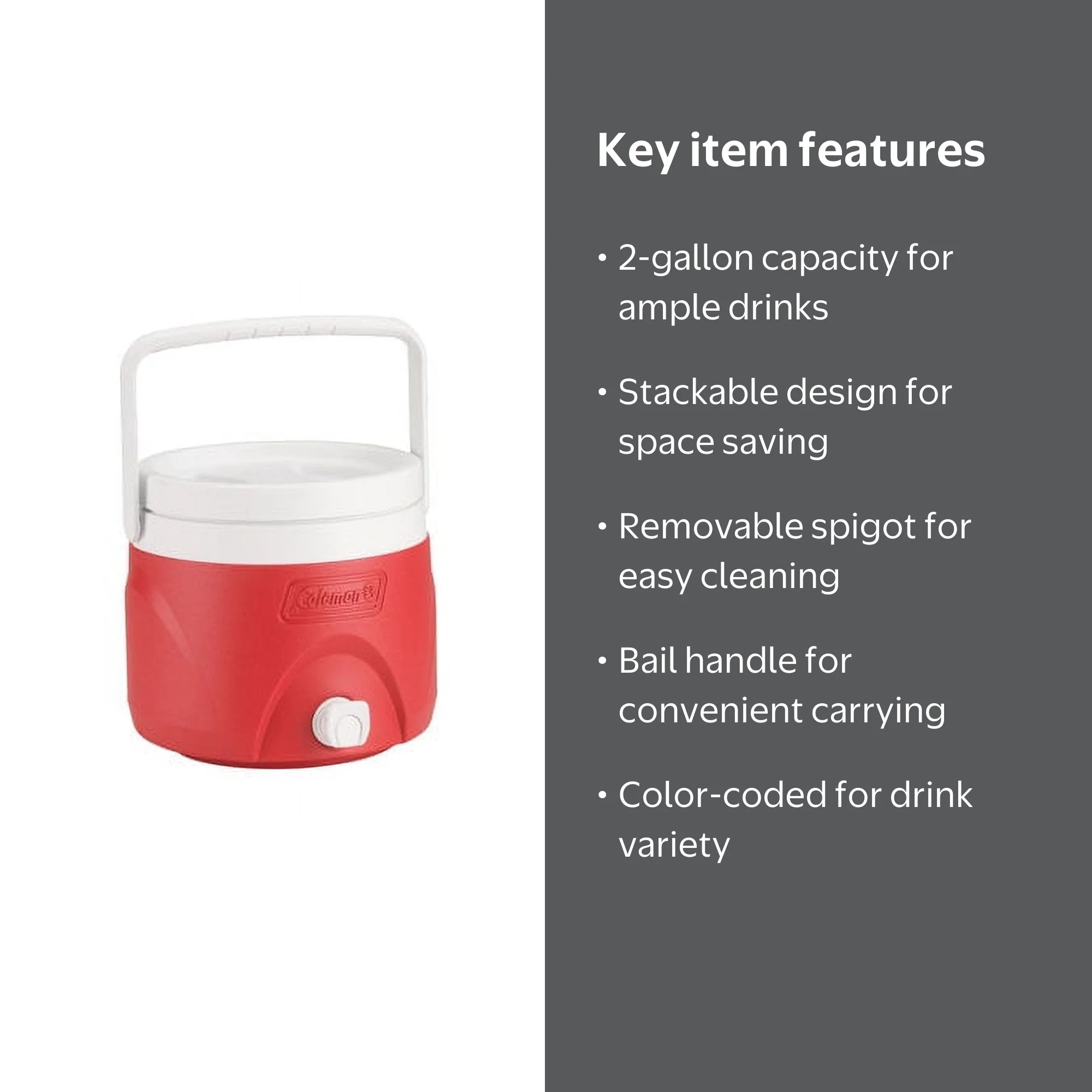 Coleman 2 Gallon Party Stacker Cooler - Walmart.com