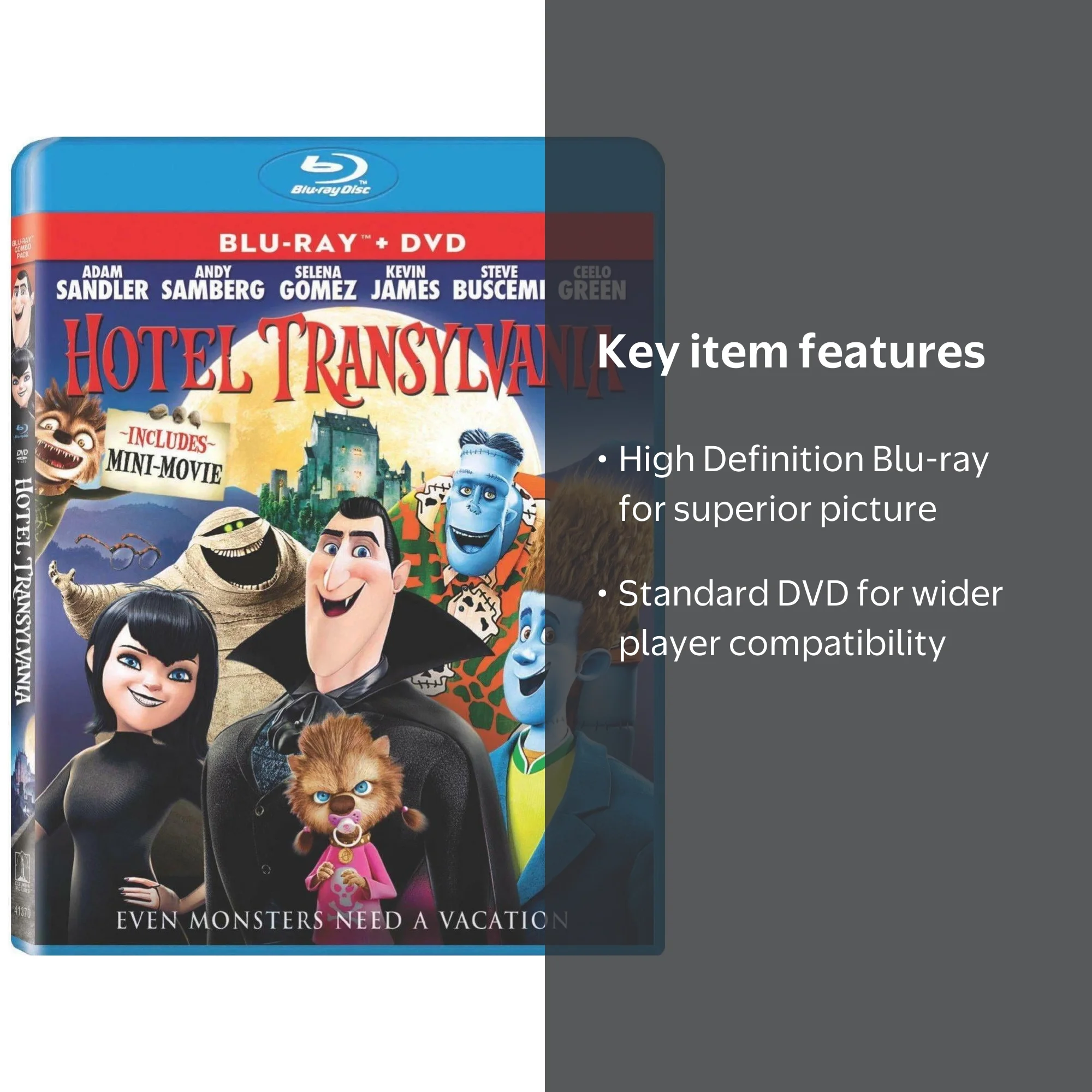 Hotel Transylvania (Blu-ray + DVD) - Walmart.com
