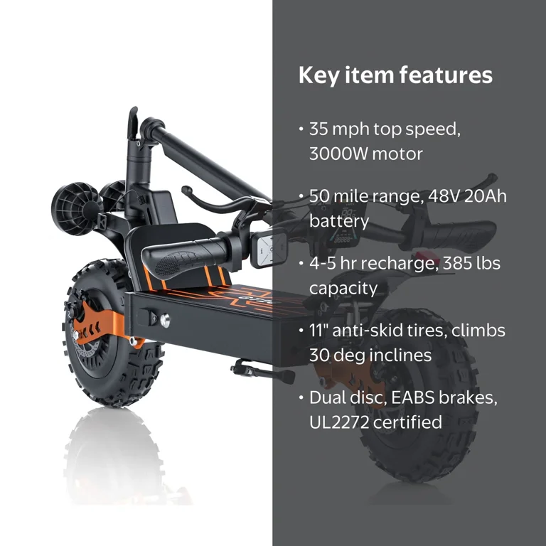 AZHAR GT28 3000W Electric Scooter for Adults,Top Speed 35MPH Fast
