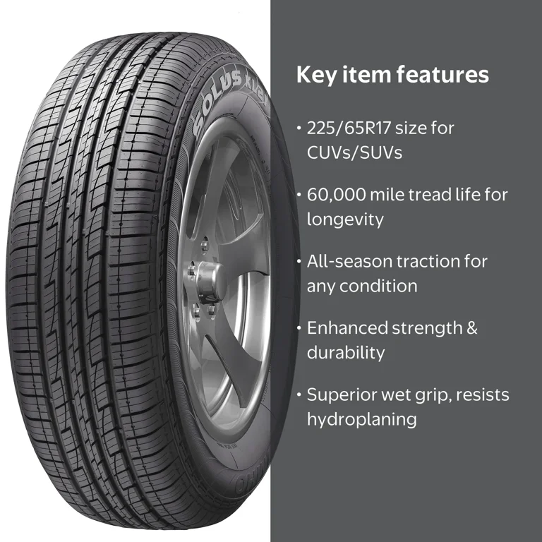 Kumho Solus KL21 Eco SUV/Crossover 225/65R17 All Season Tire