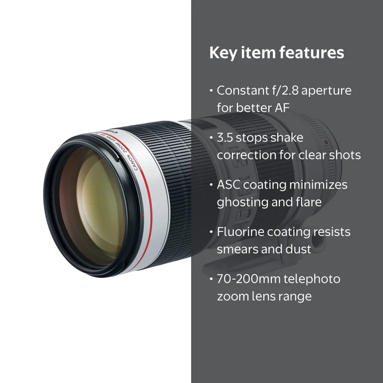 Canon EF 70-200mm f/2.8L IS III USM Zoom Lens for Digital SLR