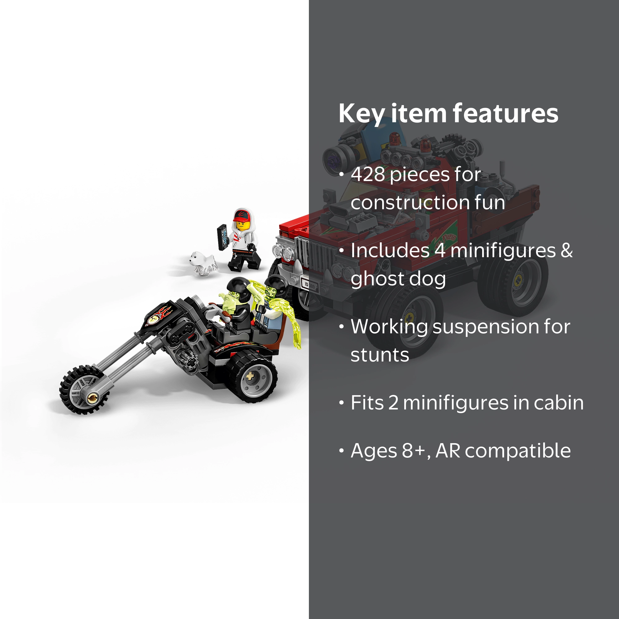 LEGO Hidden Side AR El Fuego's Stunt Truck Gaming Vehicle for