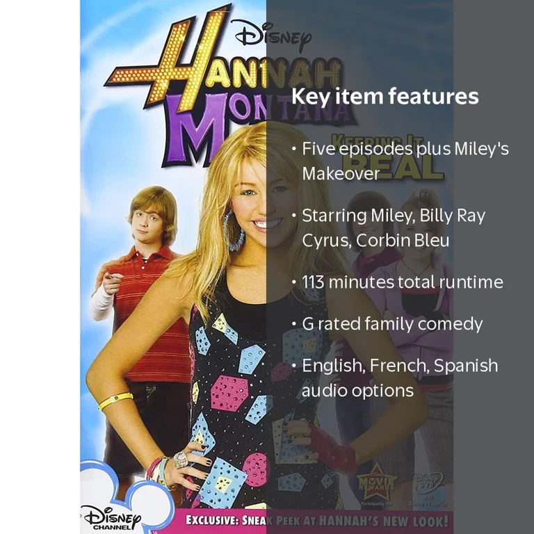 Disney, Hannah Montana: Keeping It Real DVD, Comedy, 5 Episodes