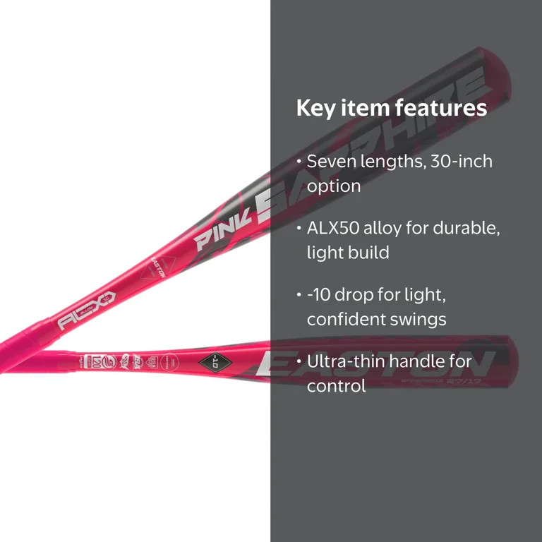 Easton Pink Sapphire Fastpitch Softball Bat | 30-inch | -10