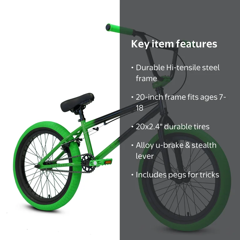 Elite BMX Stealth Series Bike, 20