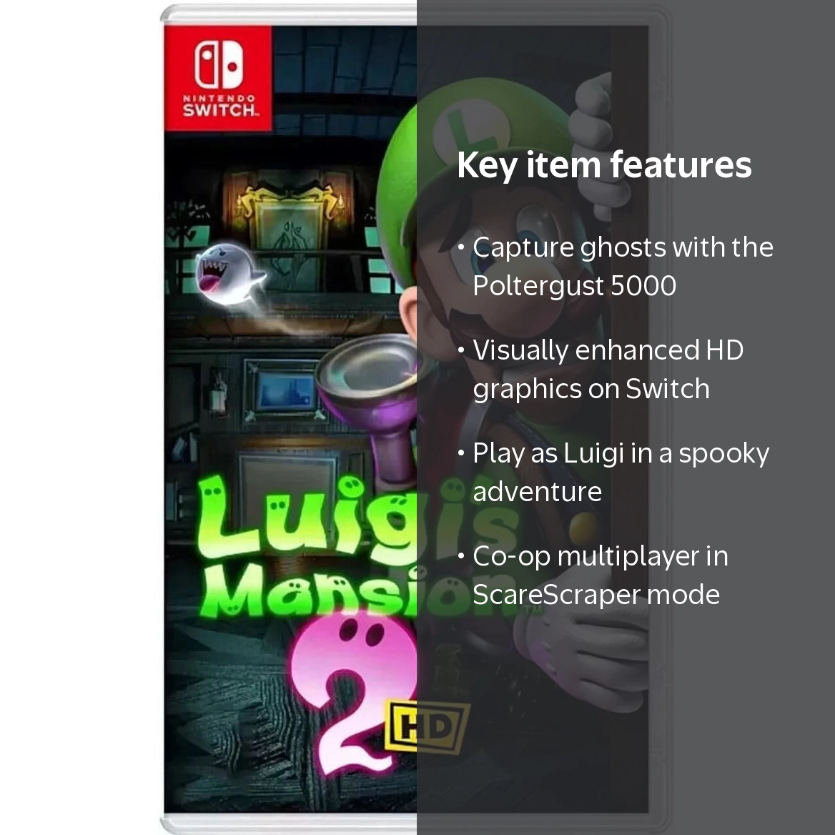 Nintendo Luigi's Mansion 2 HD, Region Free, Ghost-Hunting