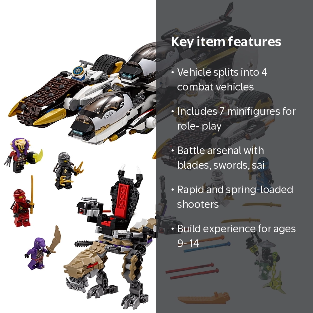 LEGO Ninjago Ultra Stealth Raider 70595 - Walmart.com