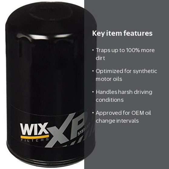 WIX Filters, Engine Oil Filter, 51516XP, for Synthetic Motor Oils