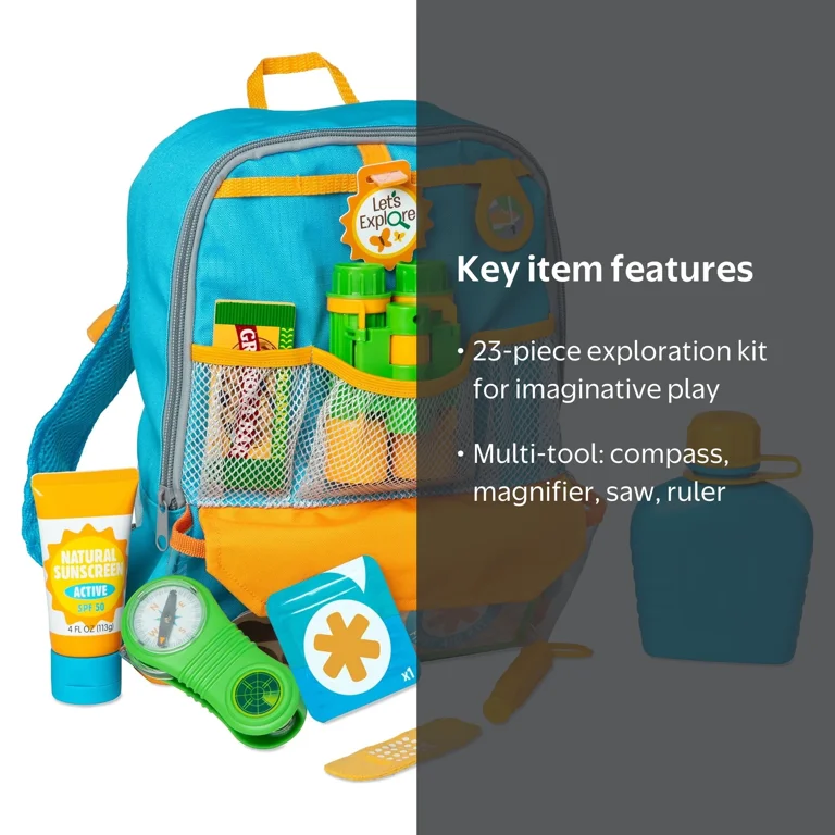 Melissa & Doug Let's Explore Hiking Play Set – 23 Pieces - Walmart.com