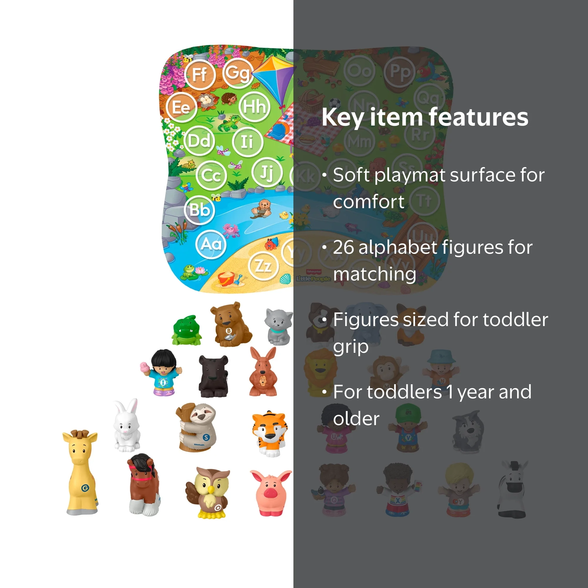 sizzix アルファベット fun serif 26個セット 箱入り Fisher-Price Little People Alphabet Fun, Playmat and 26 Figures