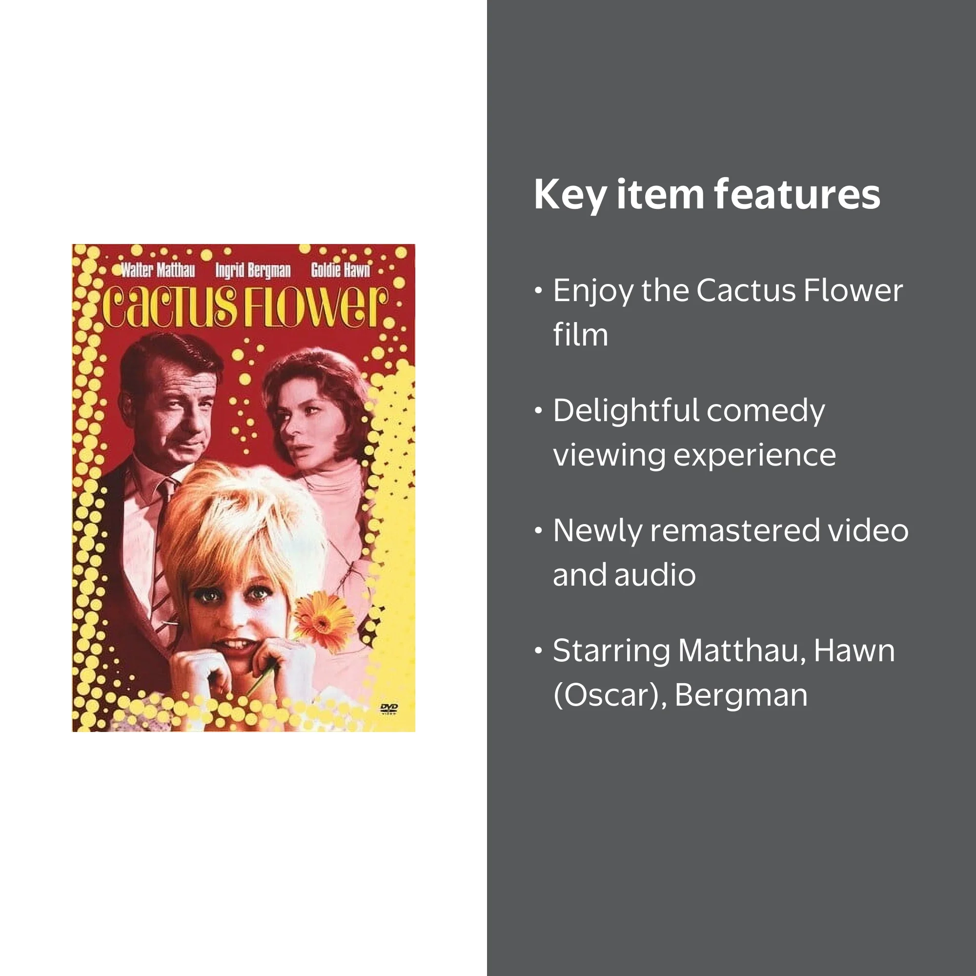 Cactus Flower (DVD), Sony Pictures Home, Comedy - Walmart.com