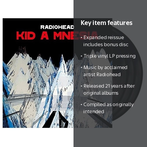 Radiohead - Kid A Mnesia Triple Vinyl LP in Gatefold Jacket