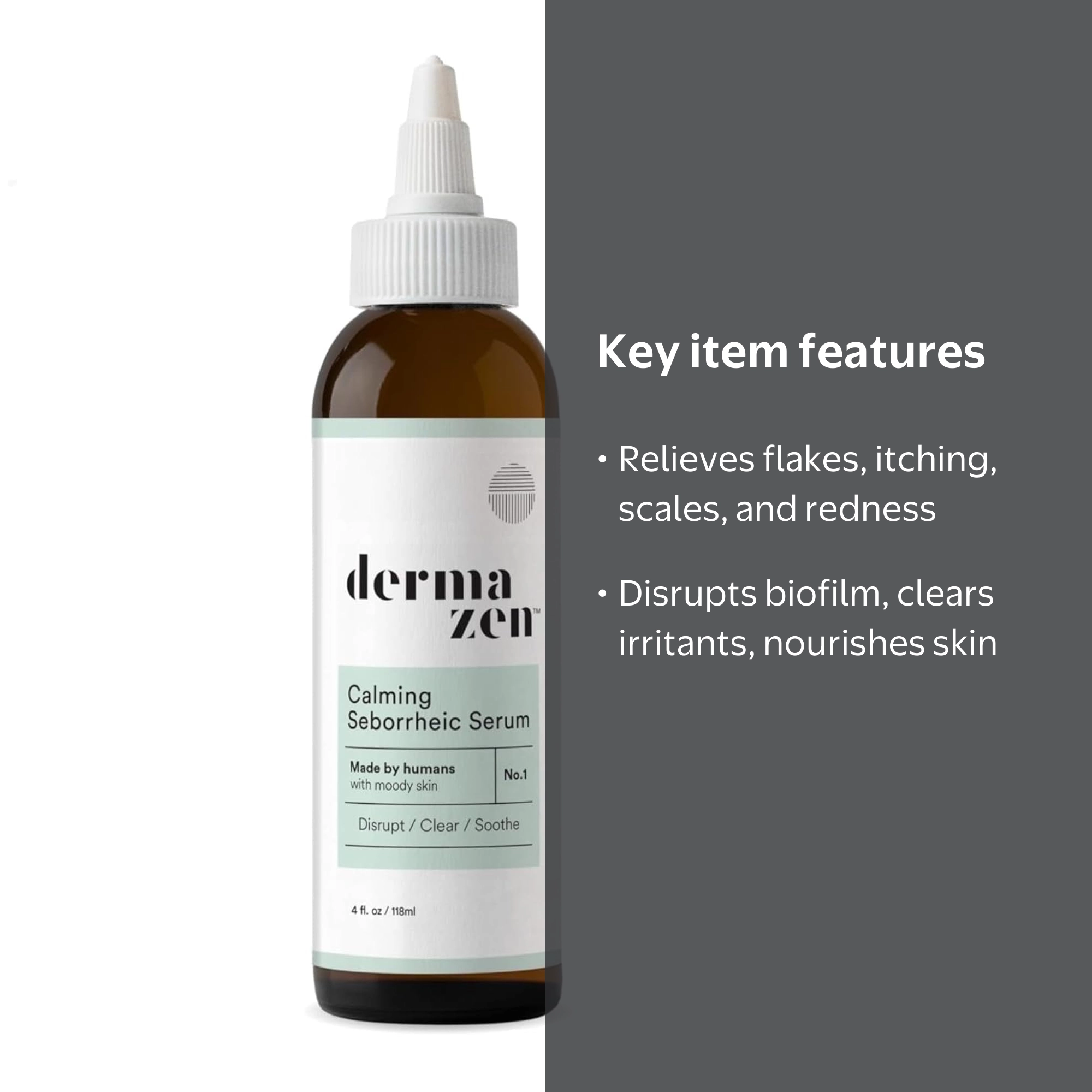 Dermazen Calming Seborrheic Serum, Dermatologist Recommended