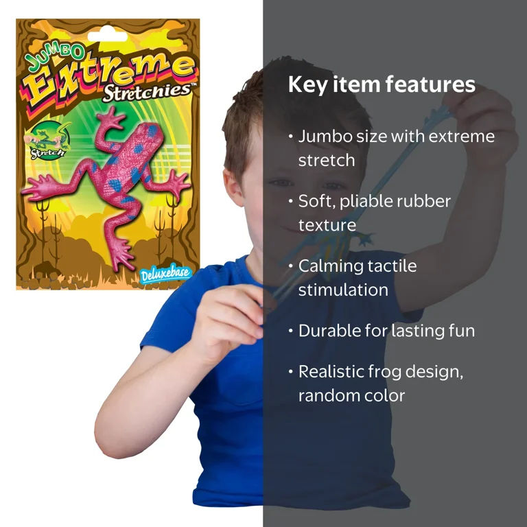 Deluxebase Jumbo Extreme Stretchies Frog Stress & Fidget Toy