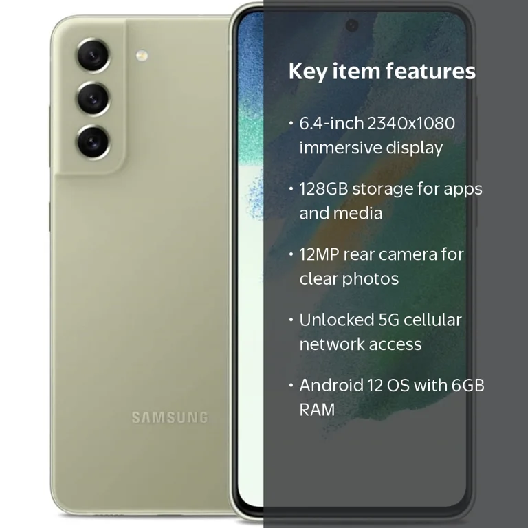 Samsung Galaxy S21 FE, 128GB, 6.4