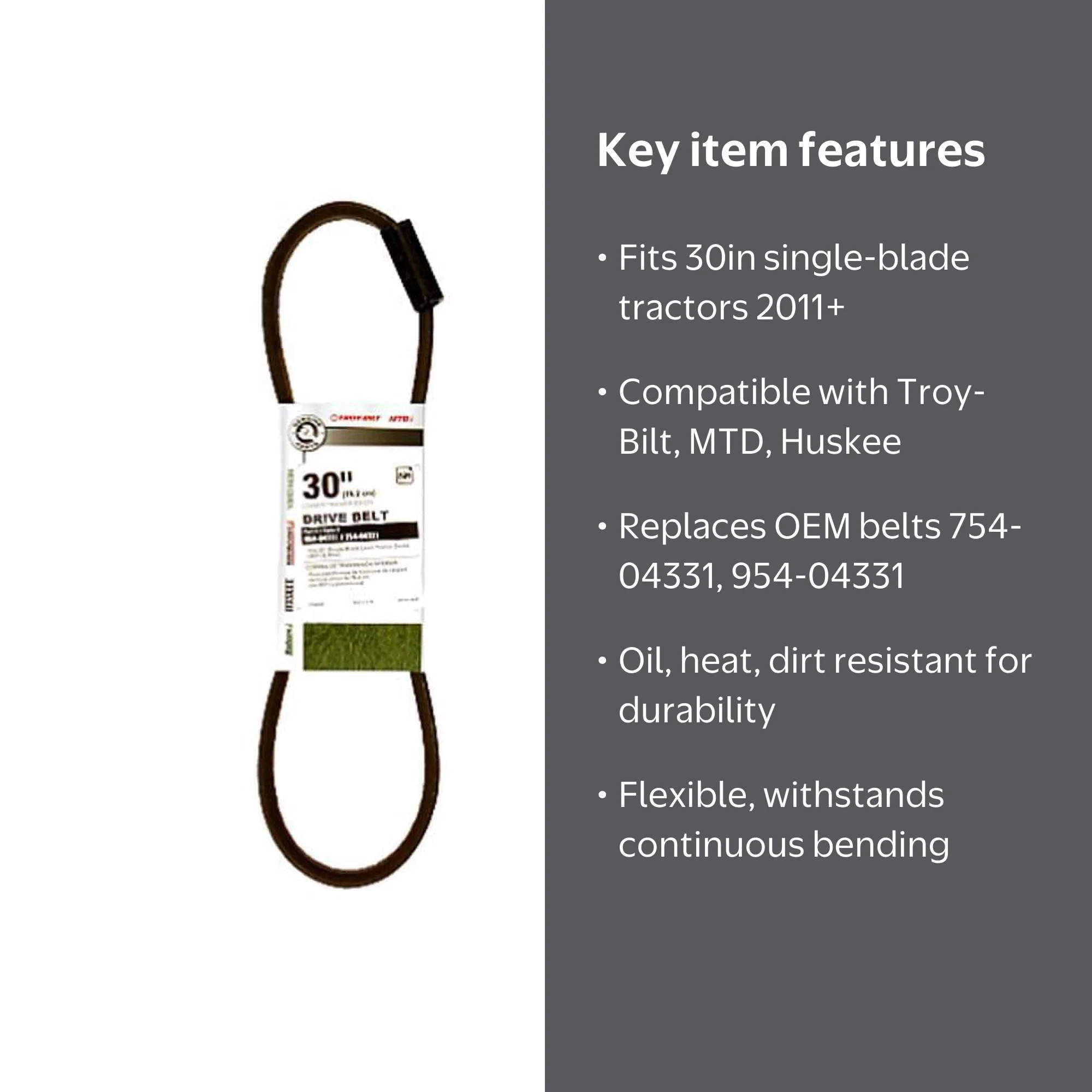 MTD Original Equipment Drive Belt for Troy-Bilt 30 in. Mini-Rider