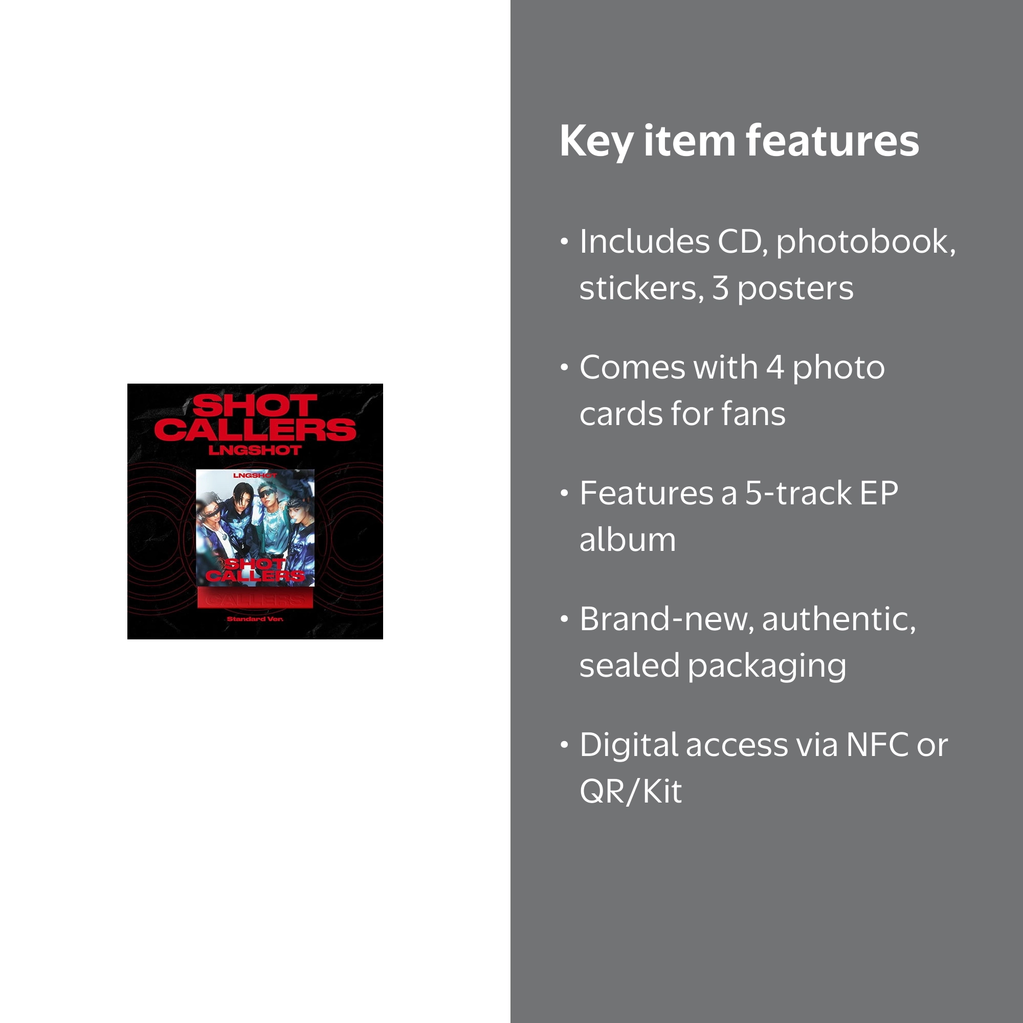 LNGSHOT - [SHOT CALLERS] EP Album STANDARD Version - Walmart.com