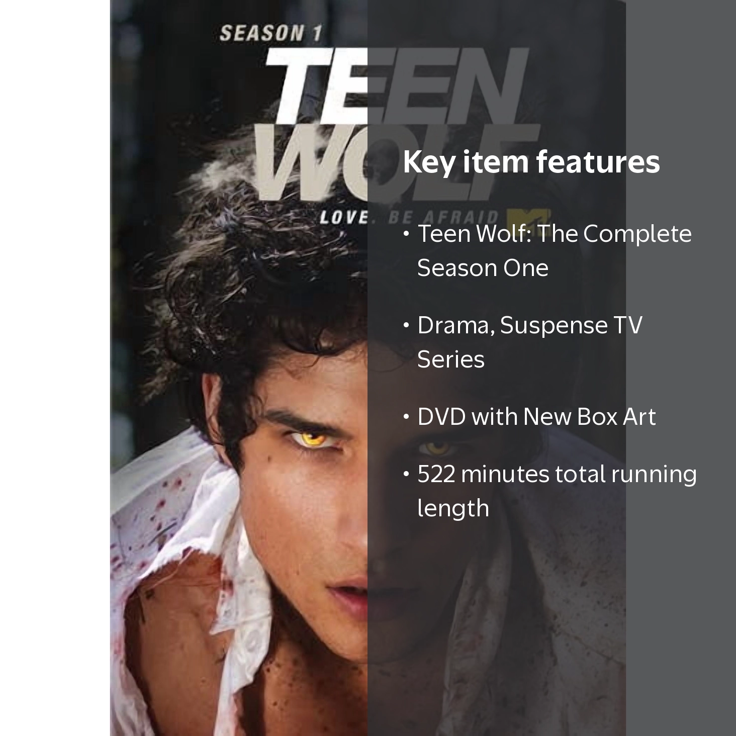 Teen Wolf: The Complete Season One (DVD New Box Art) [DVD