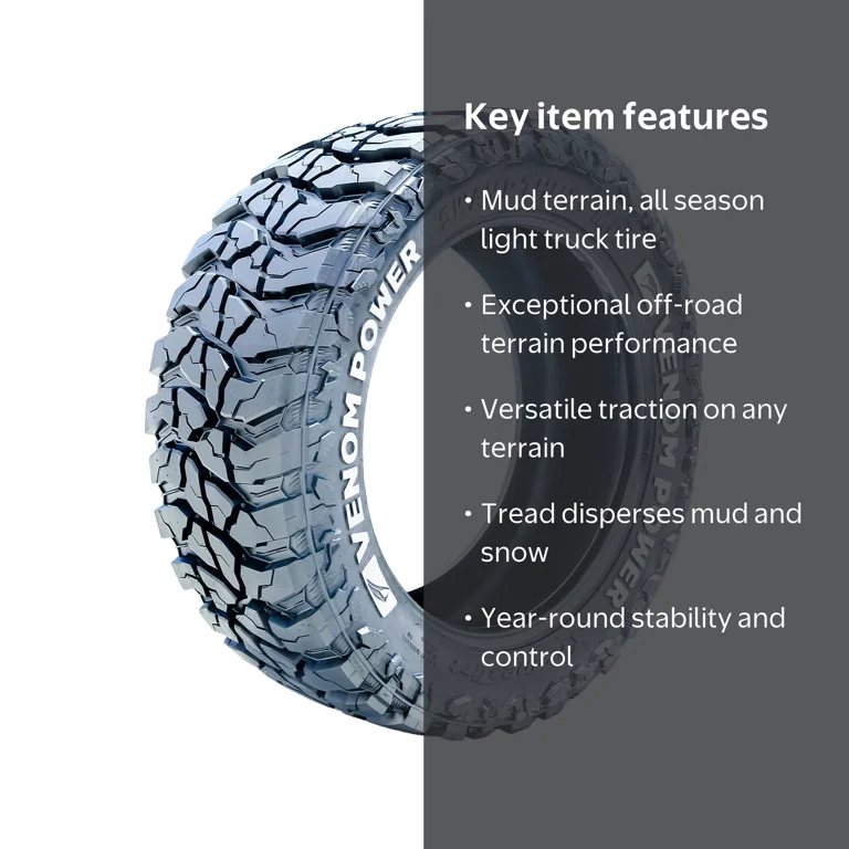 Venom Power Swampthing M/T Xtreme Dirt 265/70R17 123/120Q E 10 Ply