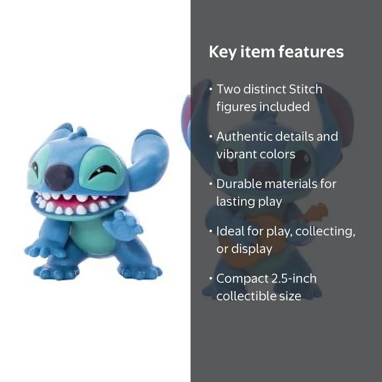 Disney Lilo & Stitch 2-Pack Curious Stitch Figure Set - Walmart.com