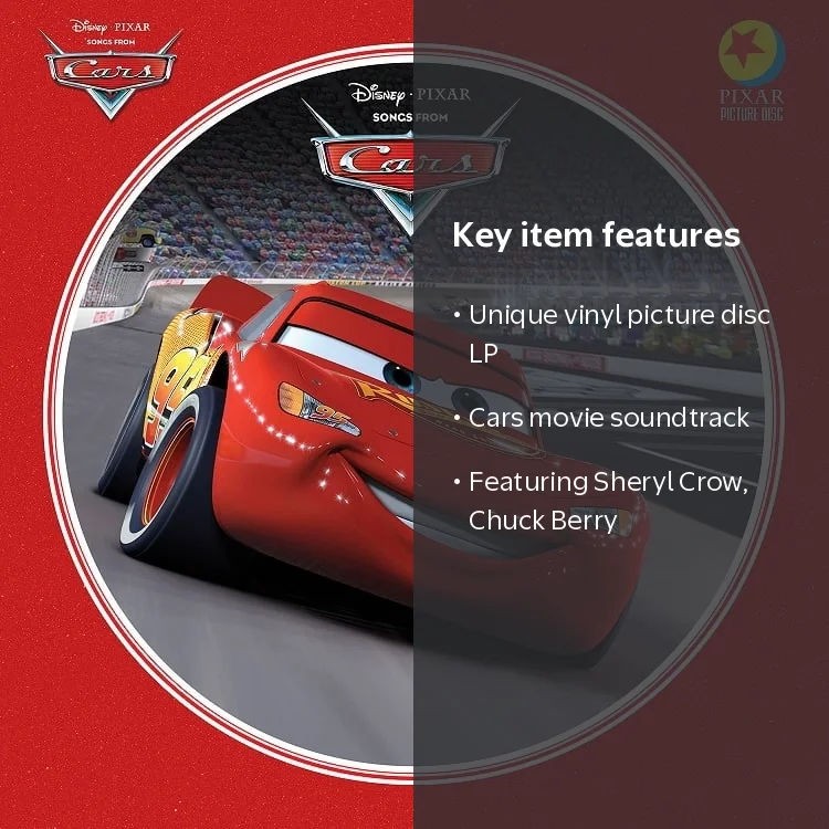 DJ機材 Disney Pixar Cars Soundtrack Vinyl DJ機材 Disney Pixar Cars Soundtrack Vinyl Cars Picture Disc | Shop