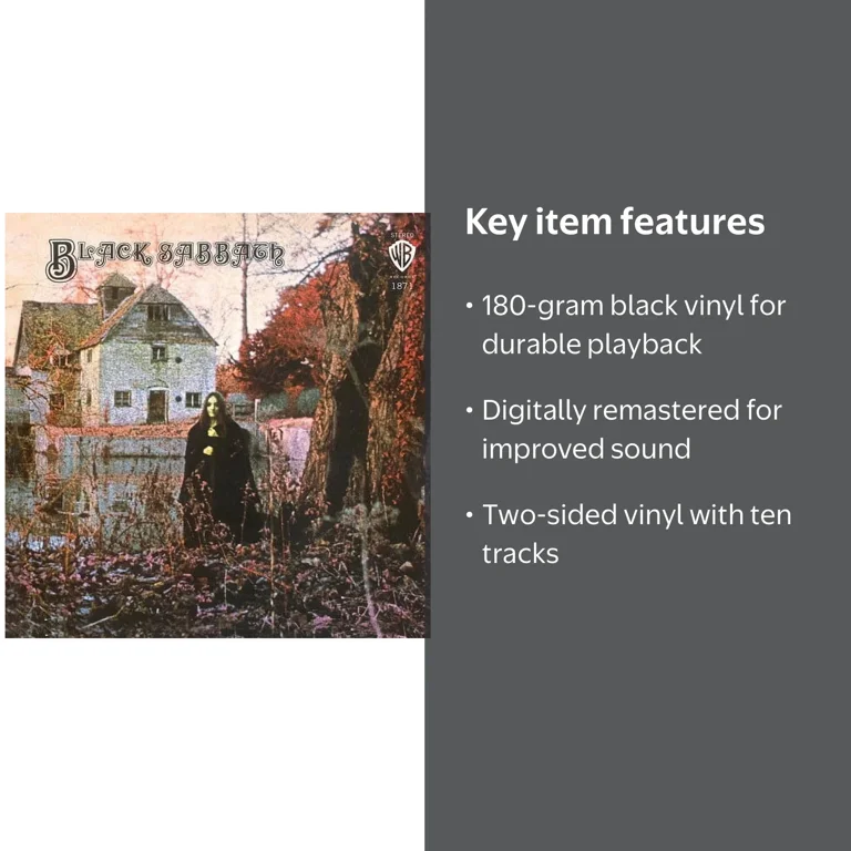 Black Sabbath, Black Sabbath vinyl LP, rock, 1970 debut remastered