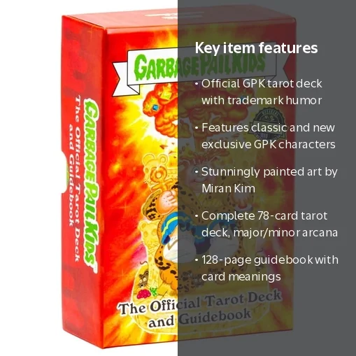 Miran Kim, Garbage Pail Kids Tarot Deck + Guidebook, 78 Cards