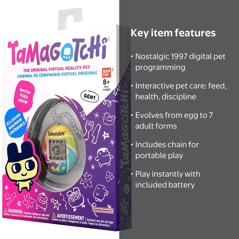 Tamagotchi, Original Tamagotchi - Candy Swirl, Character, Egg to