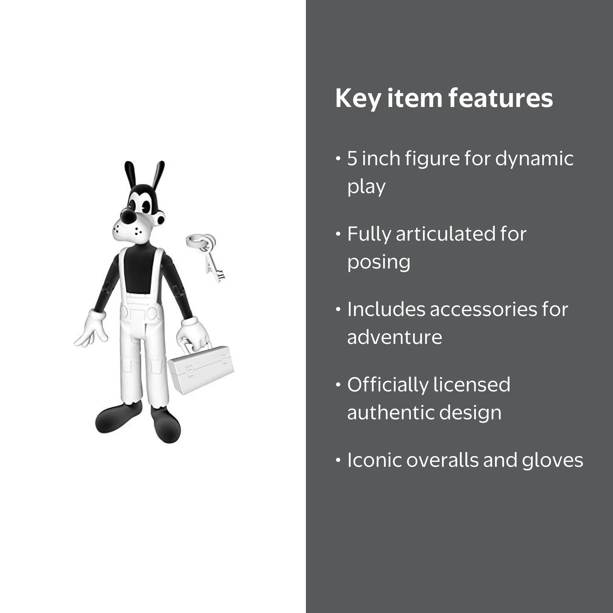 Bendy and the Ink Machine Boris New Toy Action Figure Set, 3