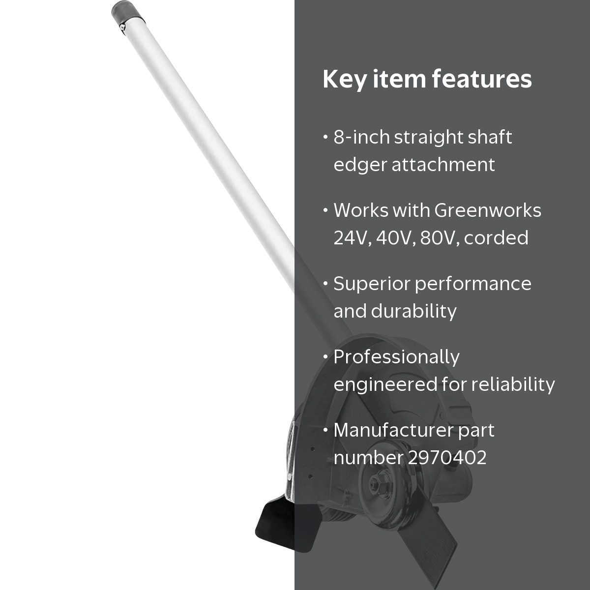 HEAD e-GS 188cm waxfuter施工 Greenworks Edger Attachment, 8 Inch, for Greenworks Trimmers