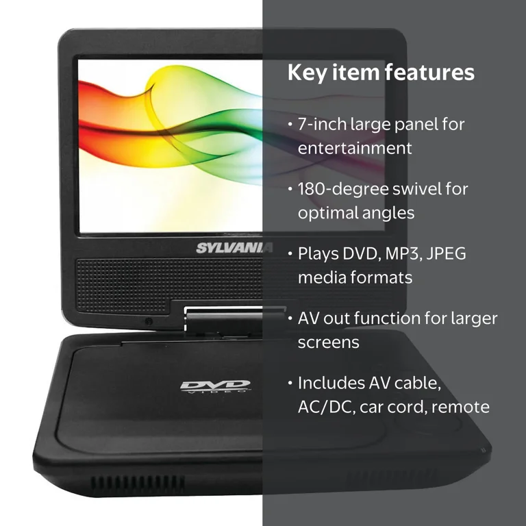 Sylvania SDVD7040-Black 7