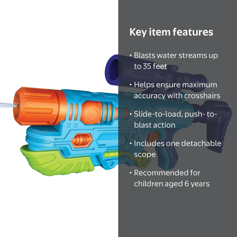 Adventure Force Water Strike Tidal Surge Power Pump Water Blaster
