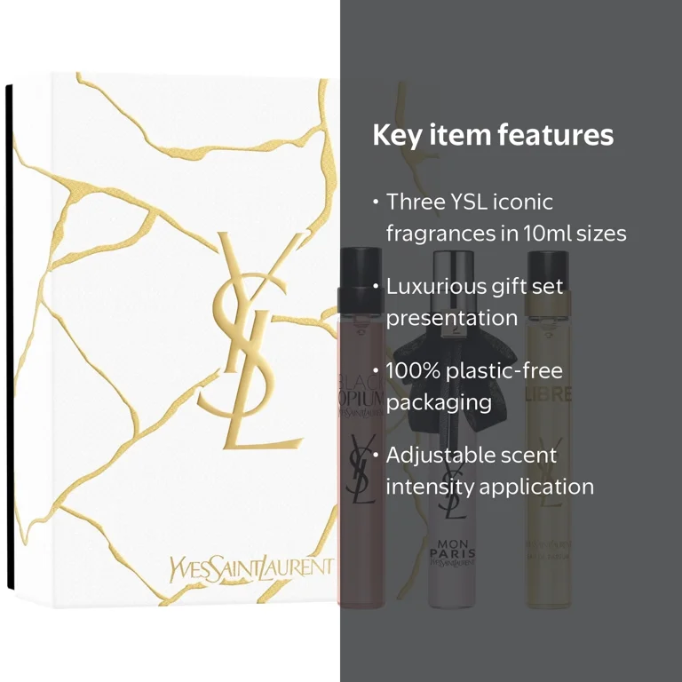 YVES SAINT LAURENT Trio Set (MON PARIS + BLACK OPIUM + LIBRE) 0.33