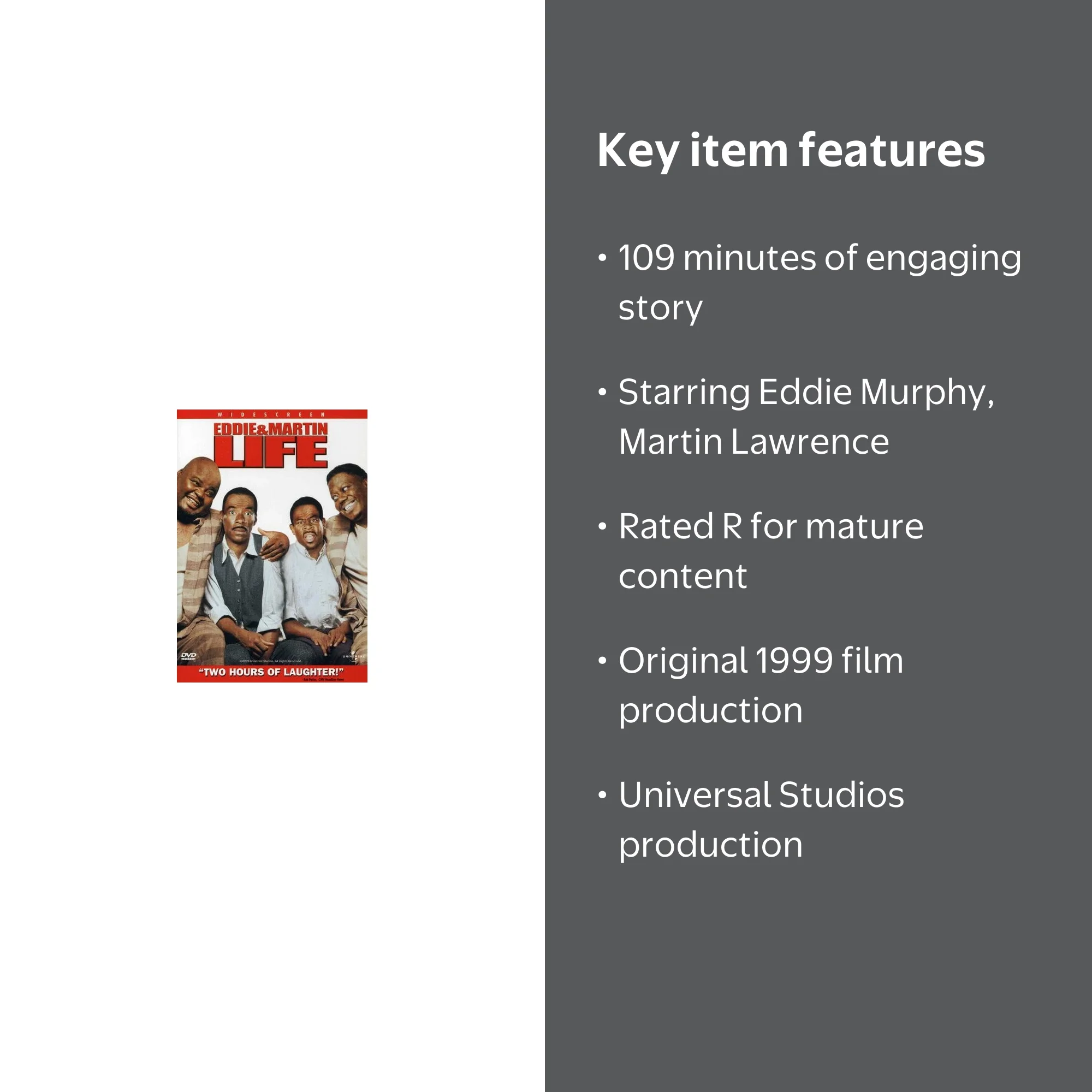 Universal Studios Life (DVD), Comedy Drama with Eddie Murphy and