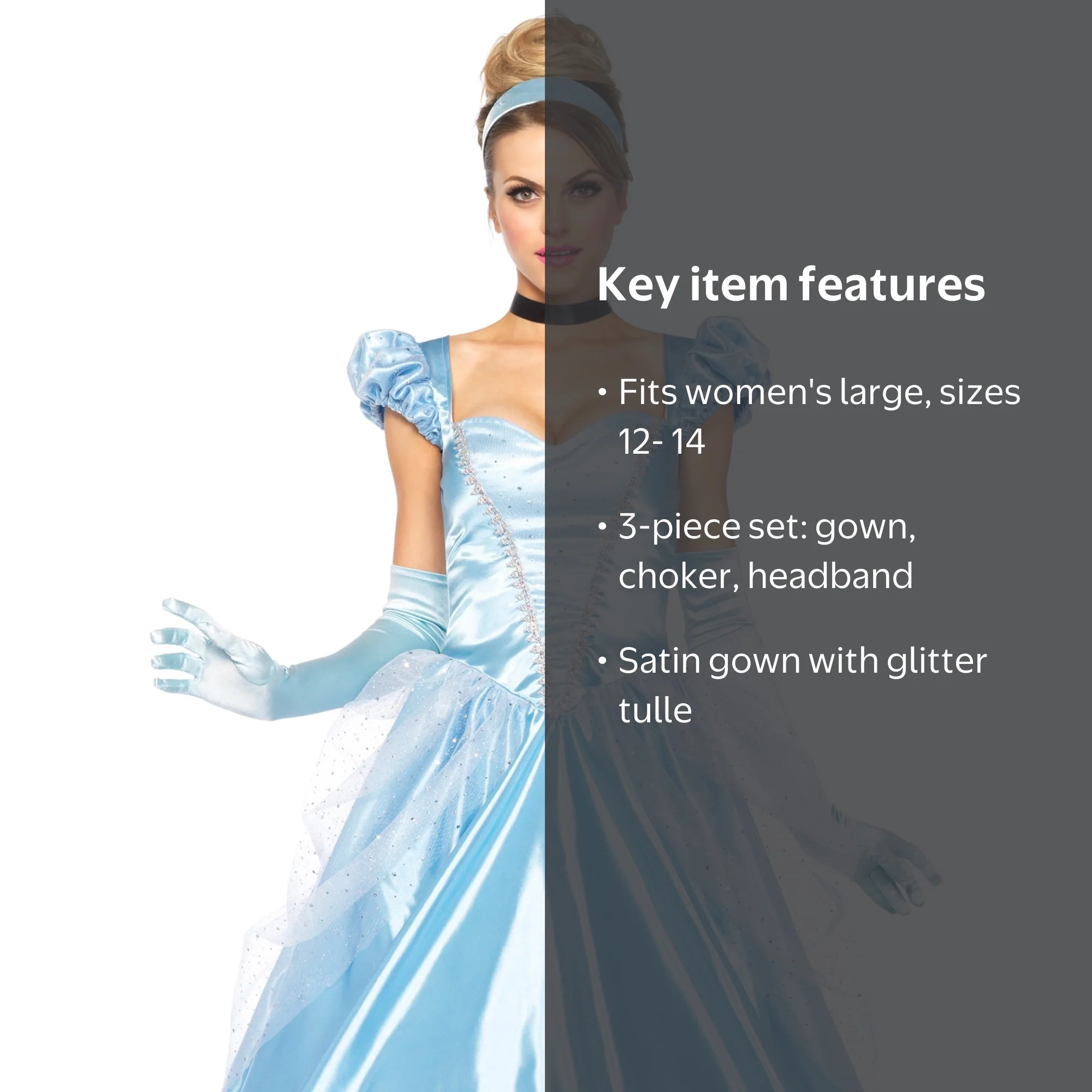 Disney Princess Cinderella Classic Women's Halloween Dress, Size L -  Walmart.com