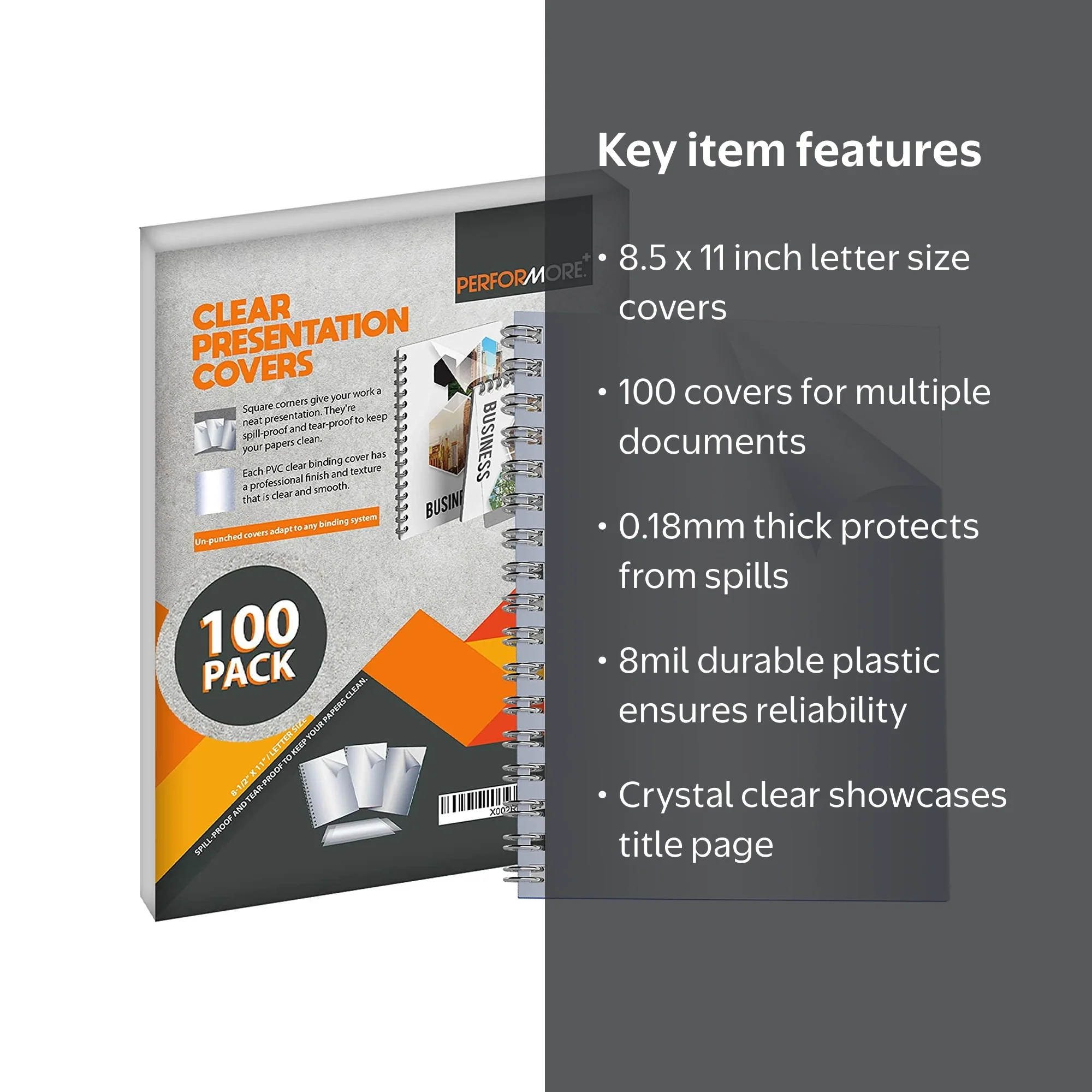 Performore, Presentation Covers, 8.5